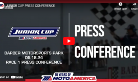 Video: Junior Cup Race One Press Conference From Barber Motorsports Park